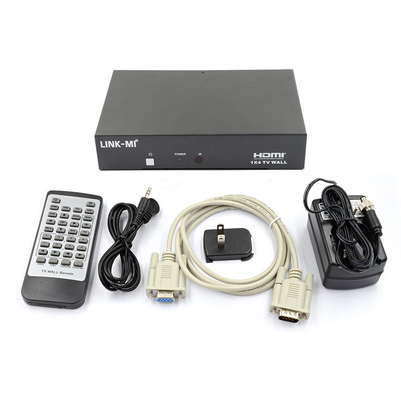 LM-TV04L HDMI 1x4 TV WALL Support CVBS/VGA/HDMI/USB Play Input Sources