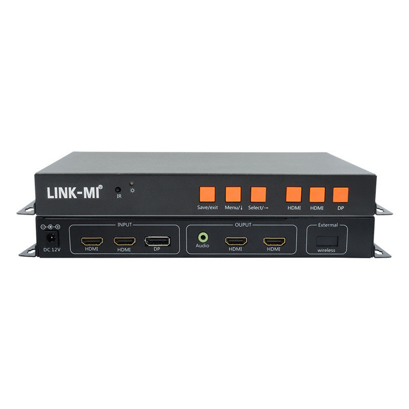 Support Mobile/HDMI/DP Input 4K Video Wall Controller For 2 Displays