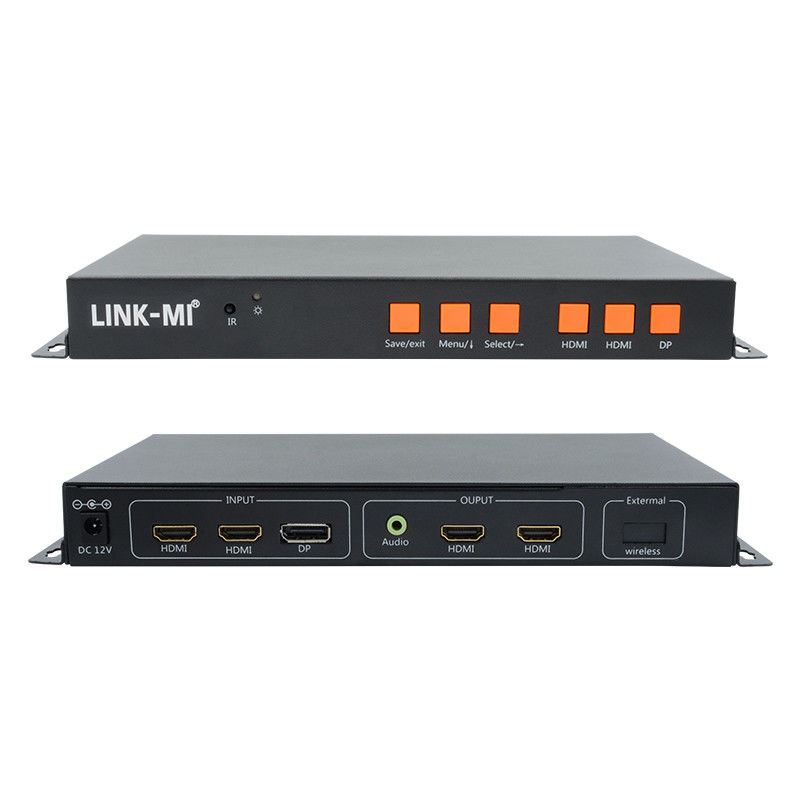 Support Mobile/HDMI/DP Input 4K Video Wall Controller For 2 Displays