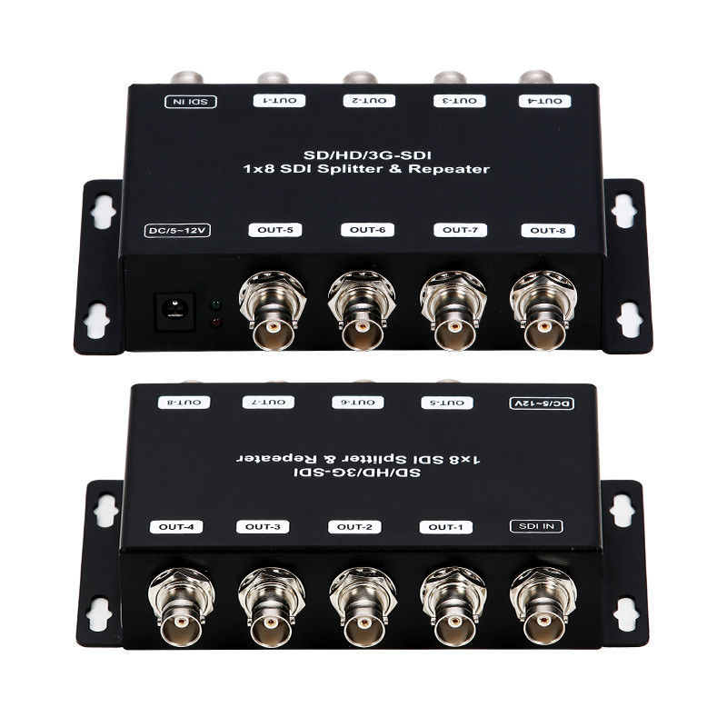 LM-SDI-108B 1 to 8 SD/HD/3G-SDI Distribution Amplifier Repeater with 75 ohm Impedance
