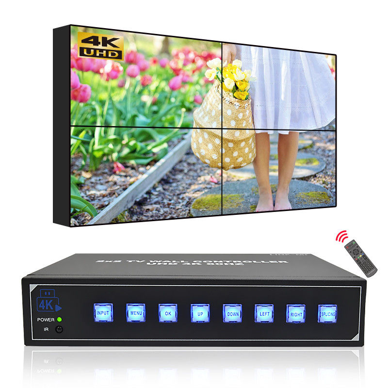 4K HDMI Video Wall Controller Support USB Auto Play 2X2 Video Wall Processor 1X2 1X3 1X4 TV Wall