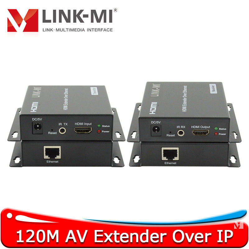 120M AV Over IP H.264 Encoder for Reliable Audio and Video Transmission Over TCP/IP with 1x HDBT Input